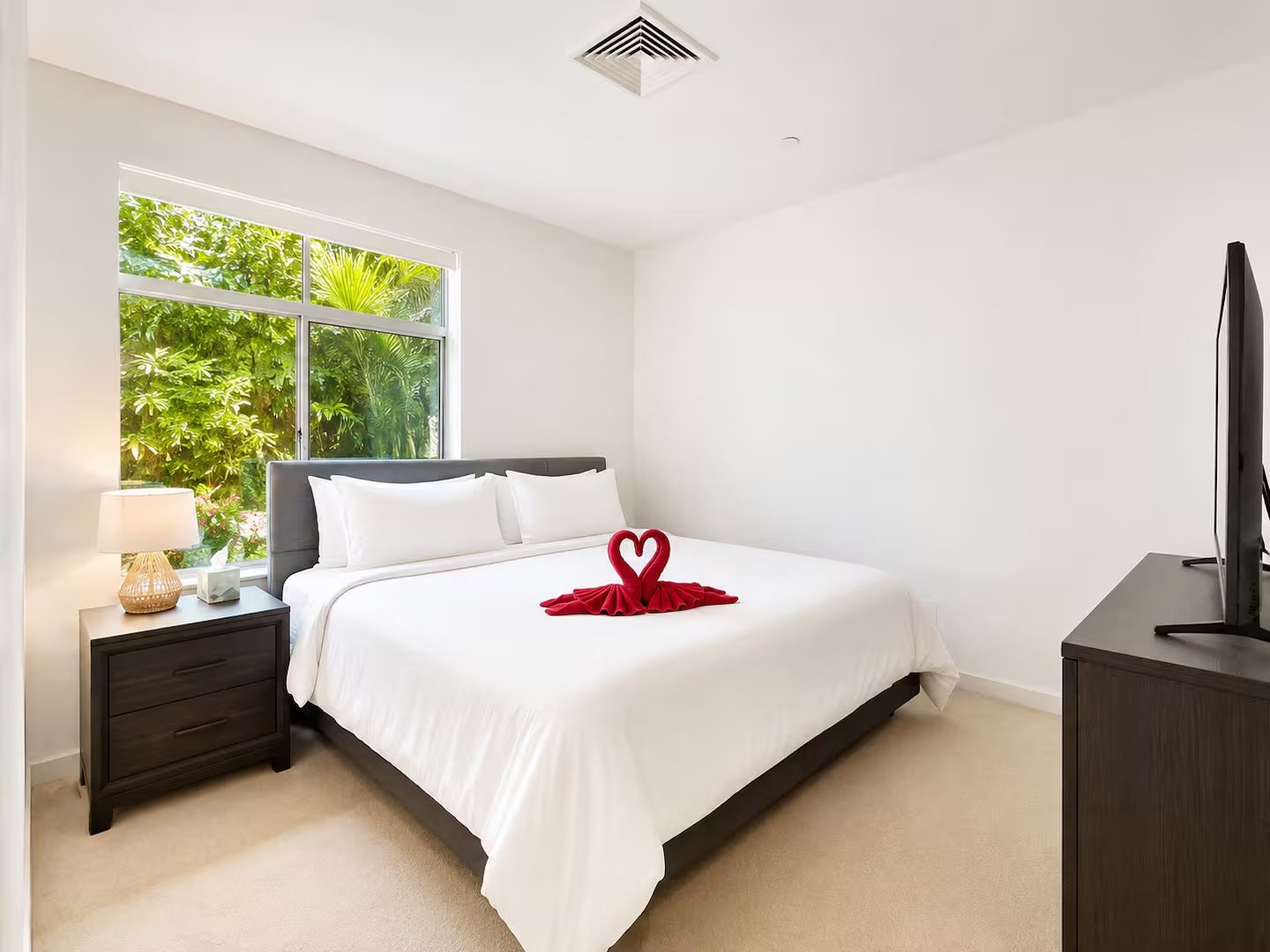 Beds made up