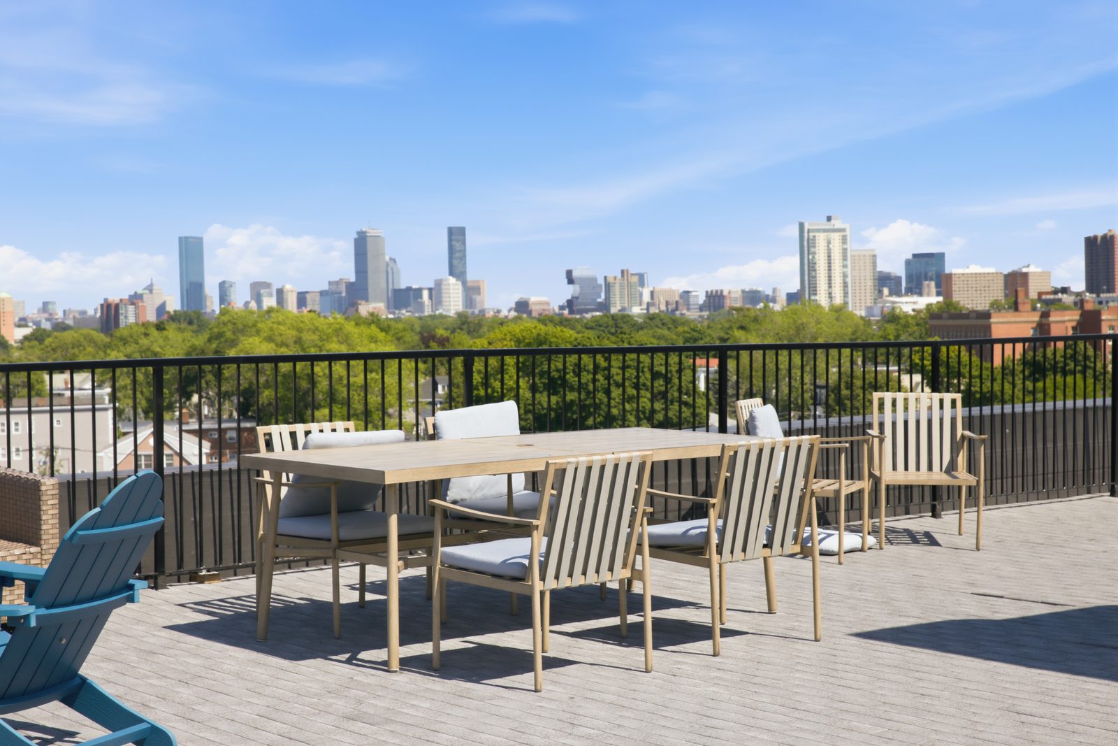 Shared space in The Charlesgate Penthouse's building
